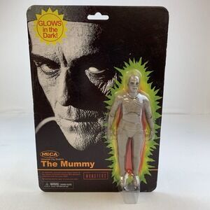 Neca Universal Monsters Retro Glow-In-The-Dark The Mummy Figure